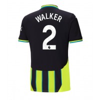 Manchester City Kyle Walker #2 Vonkajší futbalový dres 2024-25 Krátky Rukáv